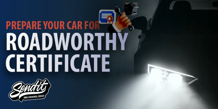 How to prepare your car for a roadworthy certificate: a guide from the experts at Send It Mobile Mechnical Services